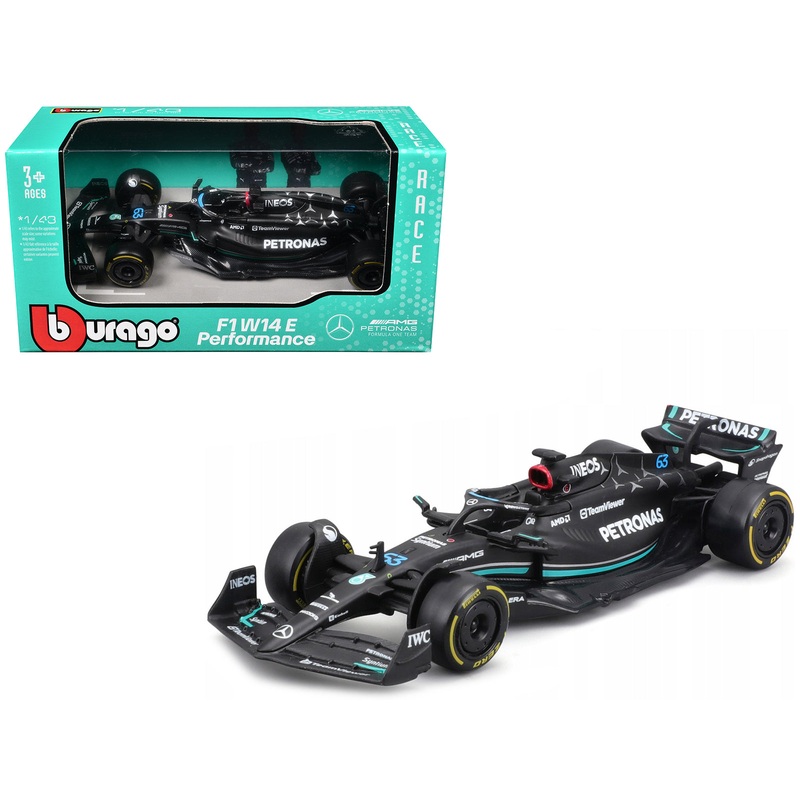 Mercedes-AMG F1 W14 E Performance #63 George Russell “Petronas” “Formula One F1 World Championship” (2023) 1/43 Diecast Model Car by Bburago