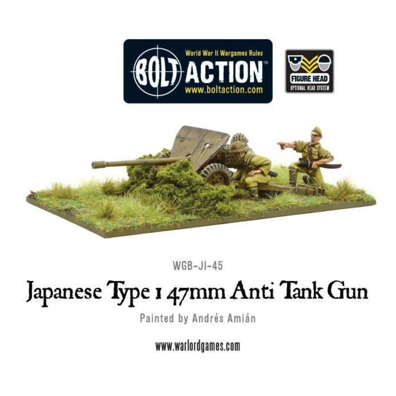 Warlord – Bolt Action: Imperial Japanese Type 47mm Anti Tank Gun (Metal)