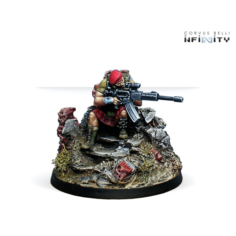Infinity – Ariadna: Highlander Caterans (T2 Sniper Rifle)