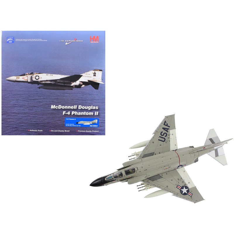 McDonnell Douglas F-4C Phantom II Fighter-Bomber Aircraft “433rd TFS 8th TFW Ubon Thailand” (1966) United States Air Force “Air Power Series” 1/72 Diecast Model by Hobby Master