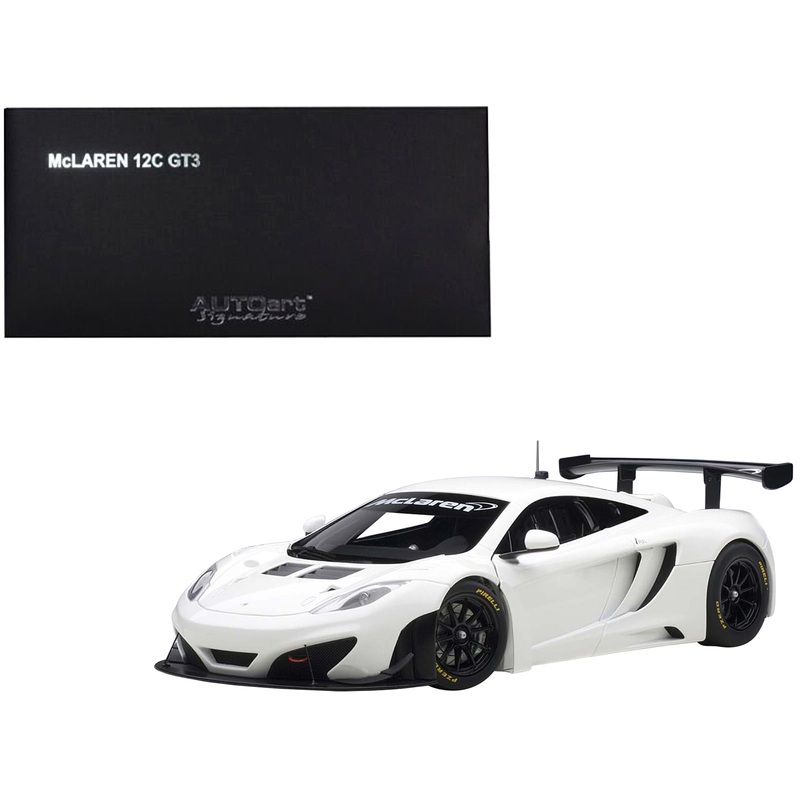 Mclaren 12C GT3 White 1/18 Diecast Model Car by Autoart