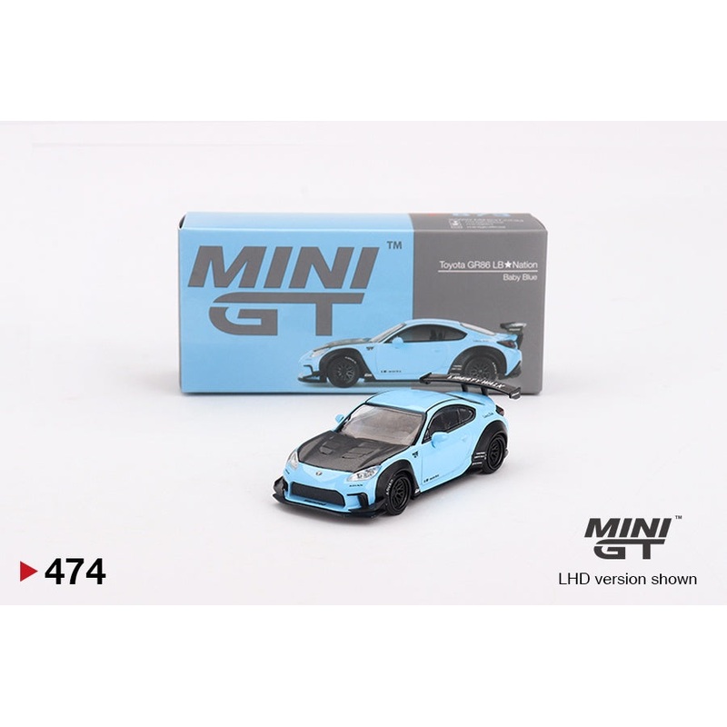 Mini GT – 1/64 Toyota GR86 LB Nation Baby Blue