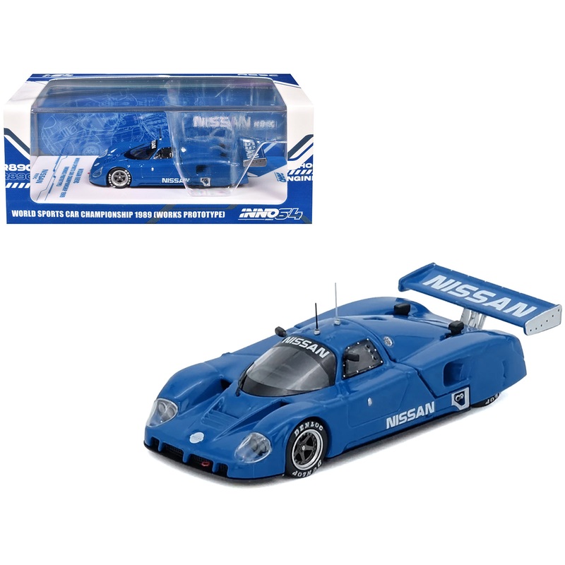 Nissan R89C “Works Prototype” Blue “World Sports Car Championship” (1989) 1/64 Diecast Model Car by Inno Models