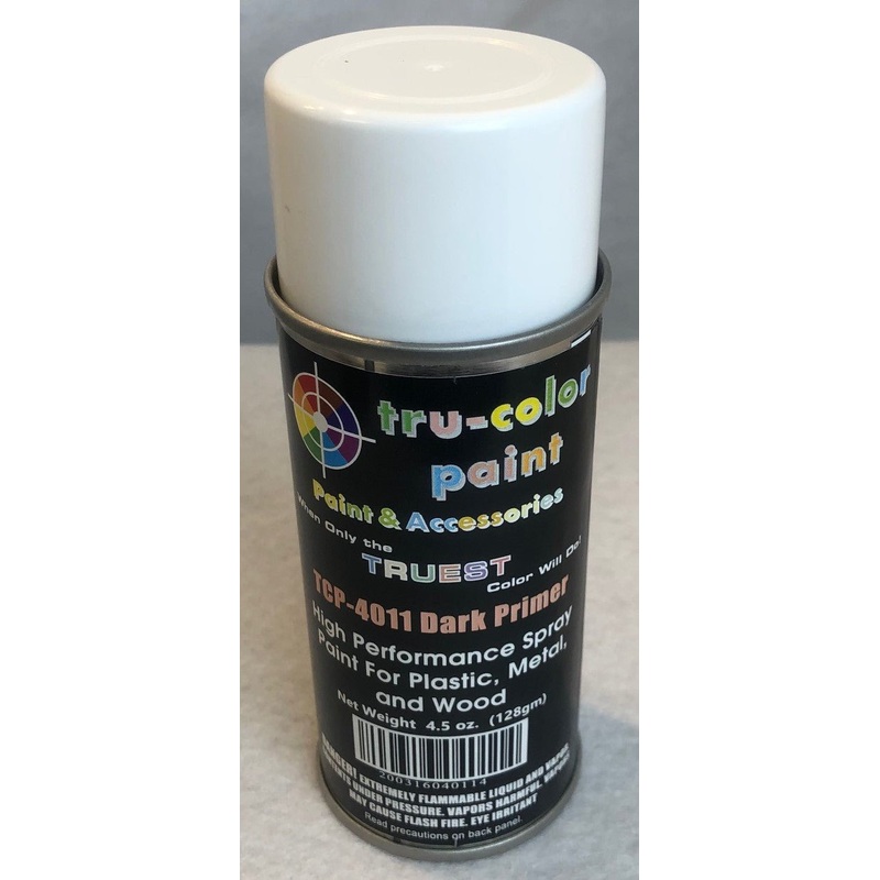 Tru Color TCP-4011 Dark Primer, Spray Can, 4.5 ounce, Plastic, Metal and Wood