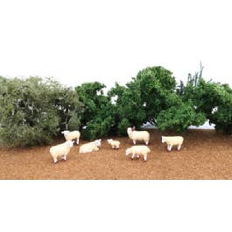 Bachmann #33122 Sheep 6 Pcs/Pk