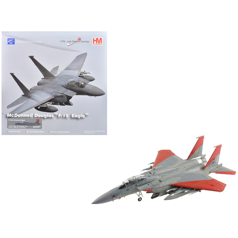Boeing F-15SA (Saudi Advanced) Eagle Fighter Aircraft “12-1002 USAF Test Markings” (2018) Saudi Royal Air Force “Air Power Series” 1/72 Diecast Model by Hobby Master