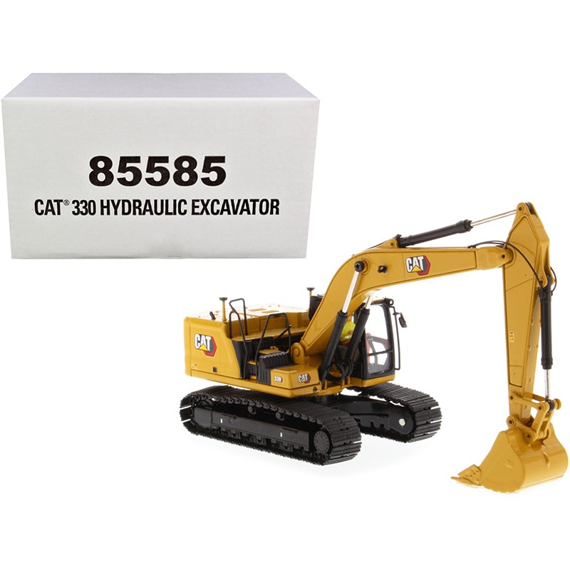 Cat Caterpillar 330 Hydraulic Excavator Next Generation with Operator “High Line Series” 1/50 Diecast Model by Diecast Masters