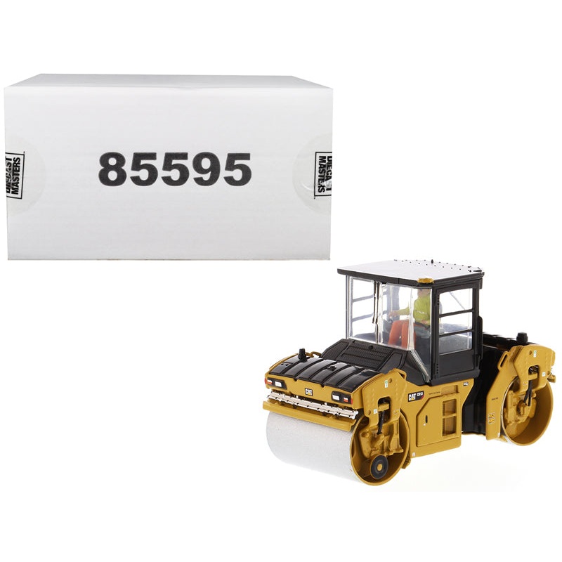 CAT Caterpillar CB-13 Tandem Vibratory Roller with Cab and Operator “High Line Series” 1/50 Diecast Model by Diecast Masters