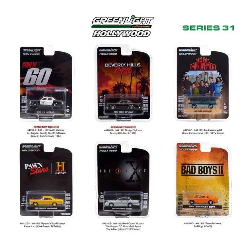 Greenlight – 1:64 Scale Hollywood Series 31 (CASE)