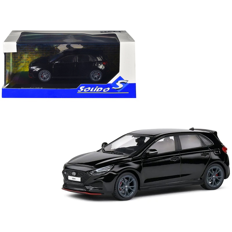 Hyundai i30 N Phantom Black 1/43 Diecast Model Car by Solido