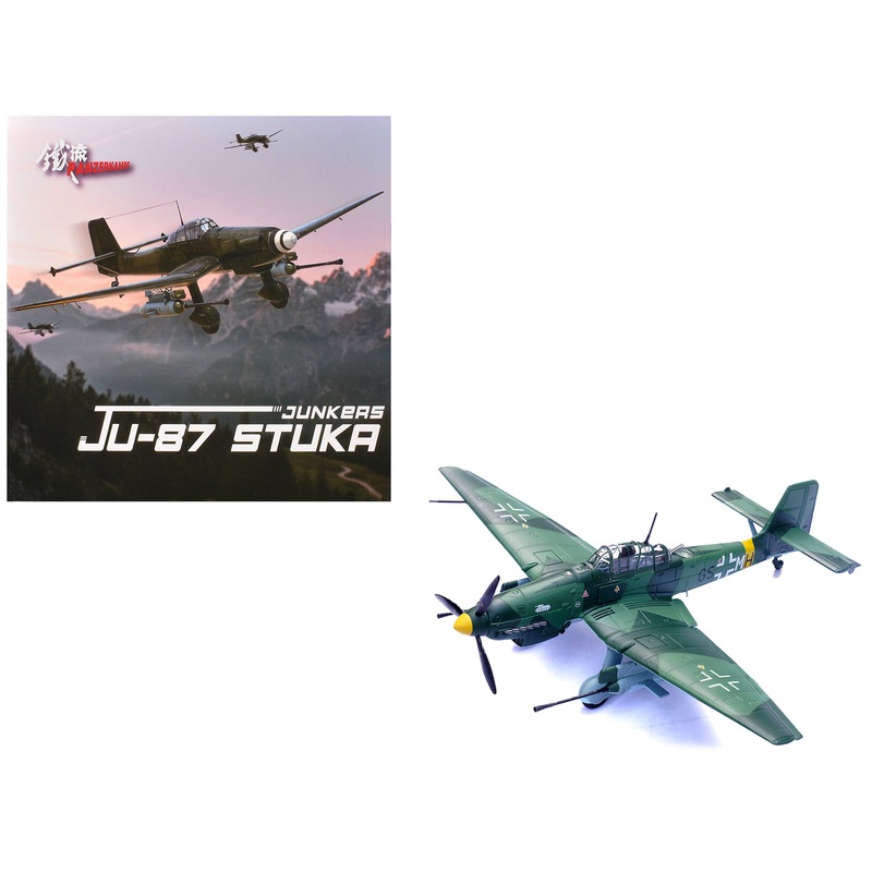 Junkers Ju 87G1 Stuka Bomber Aircraft “10.(Pz)/SG 2 Immelmann GS+MH Dubno Ukraine” (1944) German Luftwaffe “Wing” Series 1/72 Diecast Model by Panzerkampf