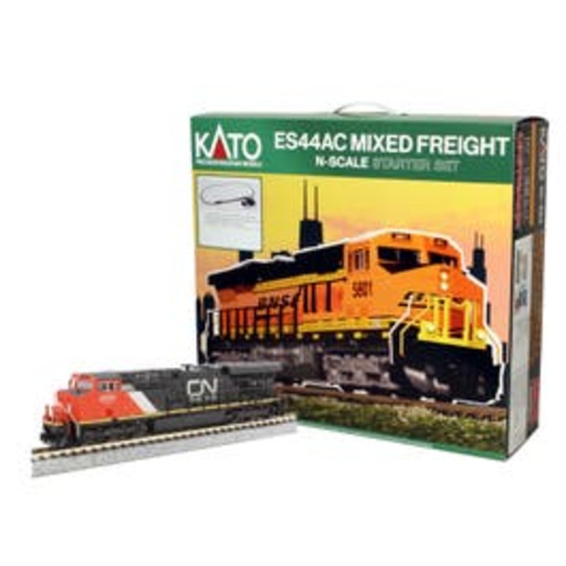 Kato 106-0020  N GE ES44AC Gevo and Mixed Freight Starter Set  Canadian National