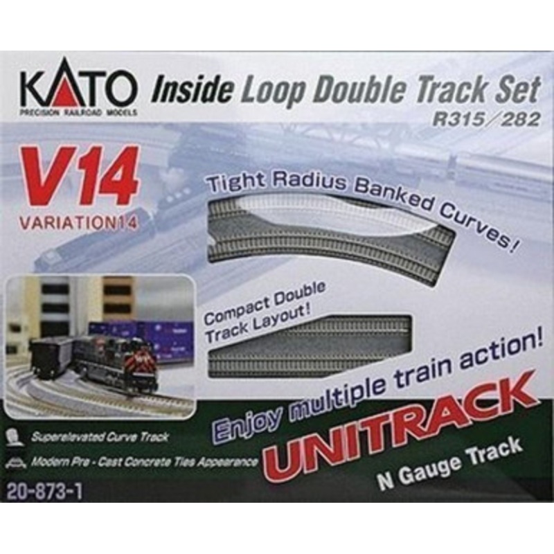 Kato 20-873 N Scale V14 UNITRACK Double Track Inner Loop Set
