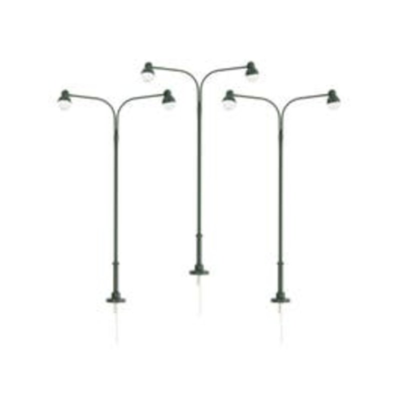 Lionel 2429220  O Double Arm Globe Light 3-Pack