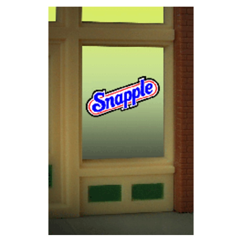 Miller Engineering #8905 Snapple Window sign