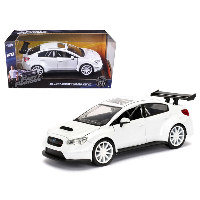 Mr. Little Nobody’s Subaru WRX STI White “Fast & Furious F8: The Fate of the Furious” Movie 1/24 Diecast Model Car  by Jada