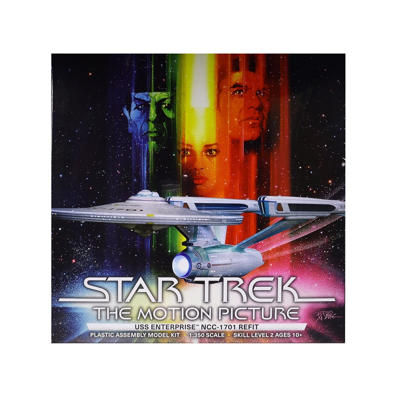 Skill 2 Model Kit U.S.S. Enterprise NCC-1701 Refit Spaceship “Star Trek: The Motion Picture” (1979) Movie 1/350 Scale Model by Polar Lights