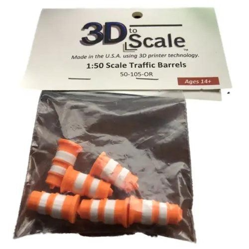 Traffic Barrels – 1:50 Scale