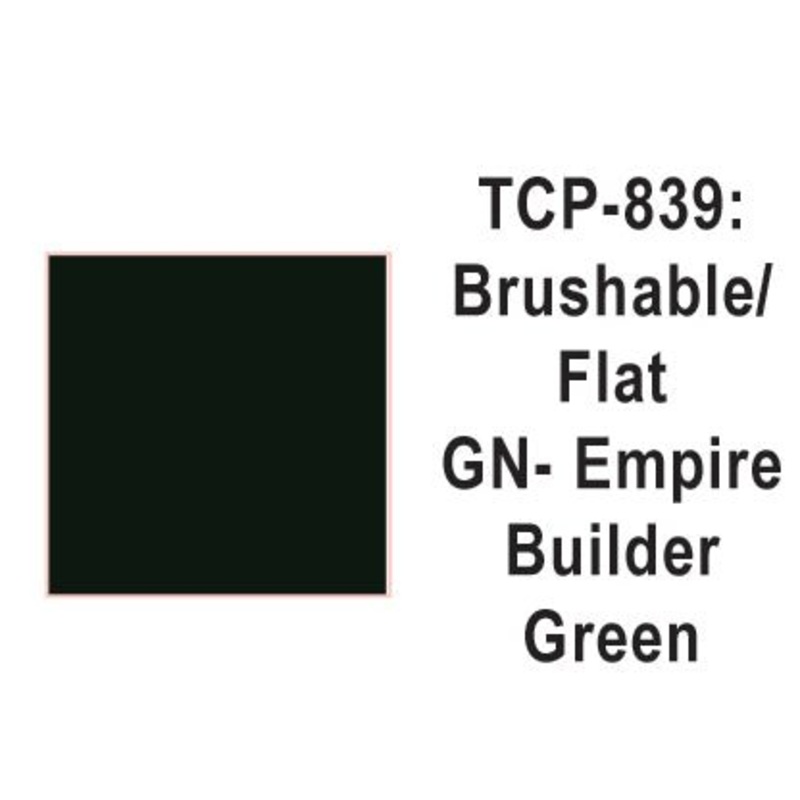 Tru Color TCP-839 Flat Great Northern Empire Builder Green Paint 1 Fluid Ounce