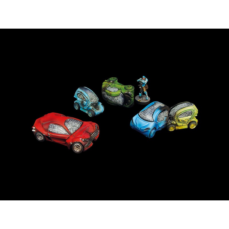 Micro Art Studio – City Wrecked Cars set (5pc) T00091