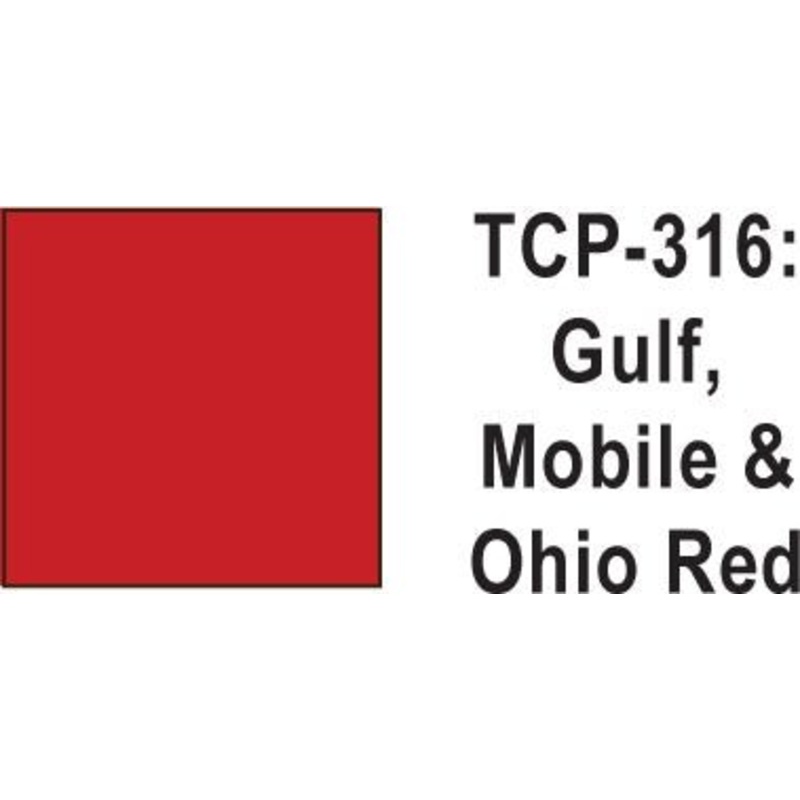 Tru Color TCP-316 Gulf Mobile and Ohio Red Paint 1 ounce