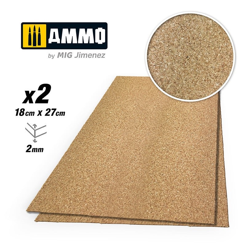AMMO – Create Cork – Fine Grain (2mm) 2pcs