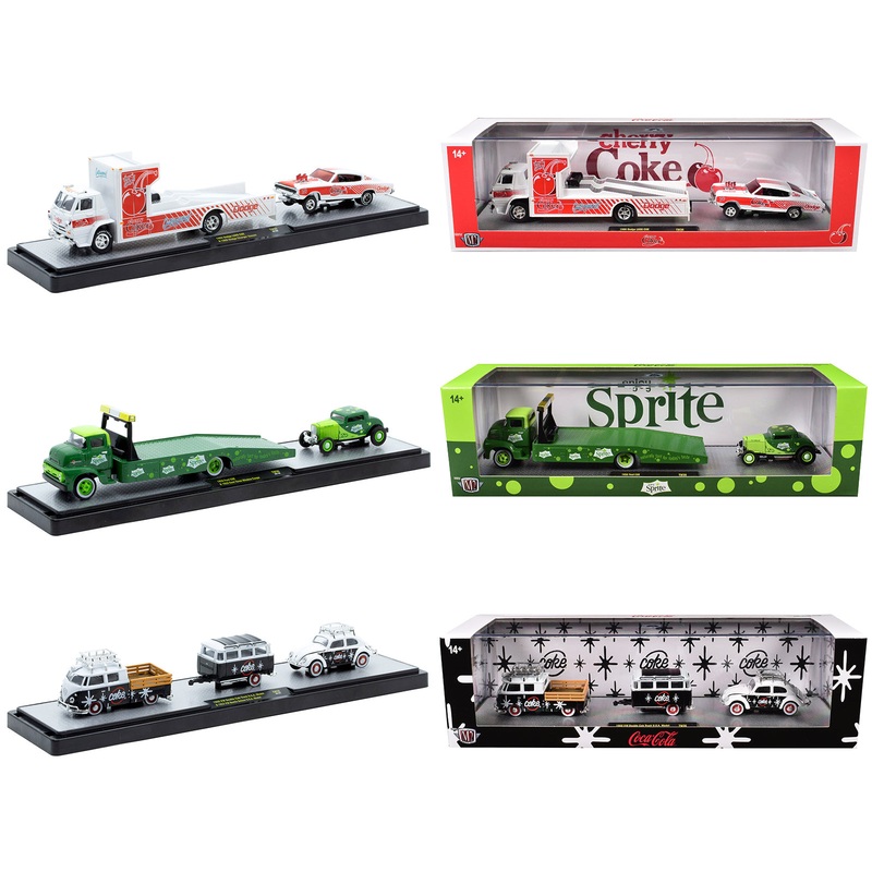 Auto Haulers “Soda” Set of 3 pieces Release 36 Limited Edition to 8000 pieces Worldwide 1/64 Diecast Models by M2 Machines