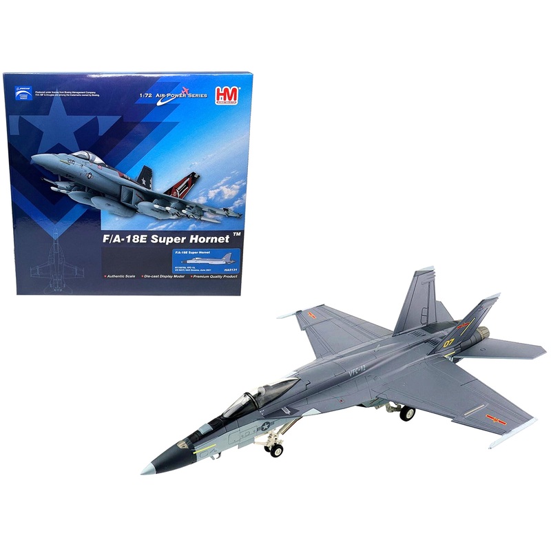 Boeing F/A-18E Super Hornet Fighter Aircraft “VFC-12 US NAVY NAS Oceana” (June 2021) “Air Power Series” 1/72 Diecast Model by Hobby Master