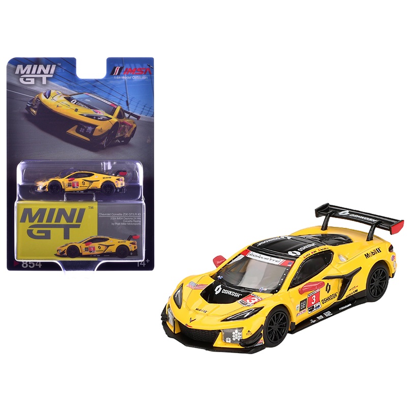 Chevrolet Corvette Z06 GT3.R #3 Antonio Garcia – Daniel Juncadella – Alexander Sims “Corvette Racing by Pratt Miller Motorsports” IMSA “24 Hours of Daytona” (2024) Limited Edition 1/64 Diecast Model Car by Mini GT