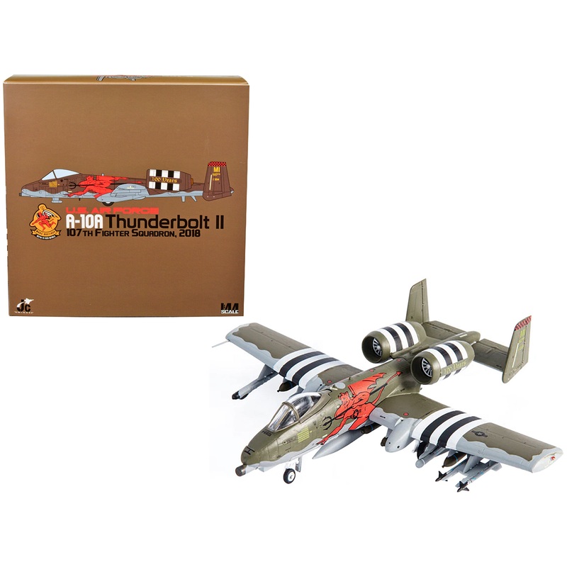 Fairchild Republic A-10A Thunderbolt II Aircraft “US Air Force 107th Fighter Squadron 100th Anniversary Edition” (2018) 1/144 Diecast Model by JC Wings