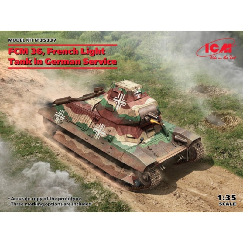 ICM – 1/35 FCM 36 French Light Tank In German Service