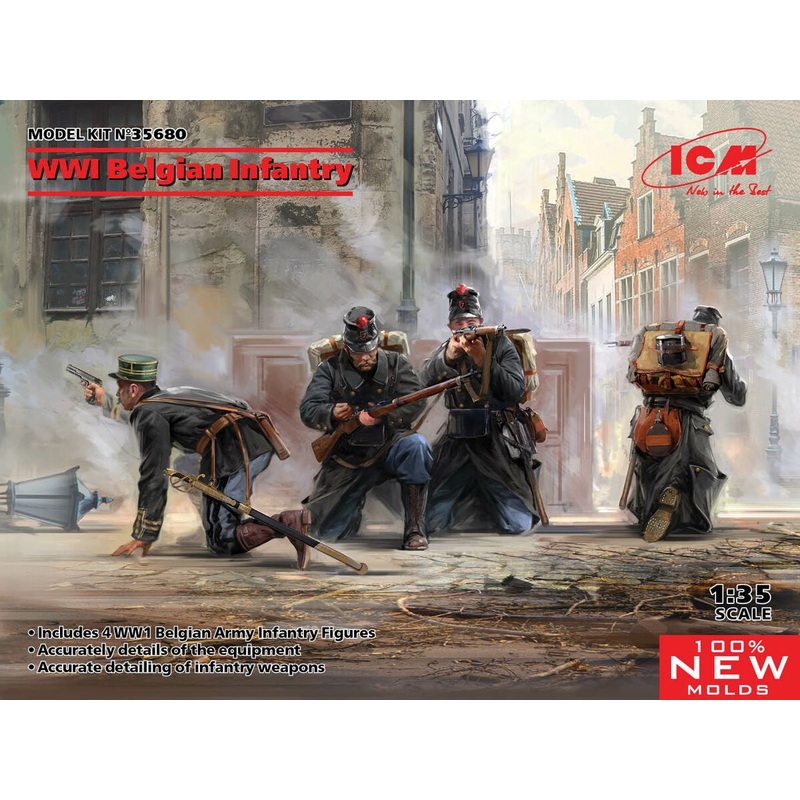 ICM – 1/35 WWI Belgian Infantry