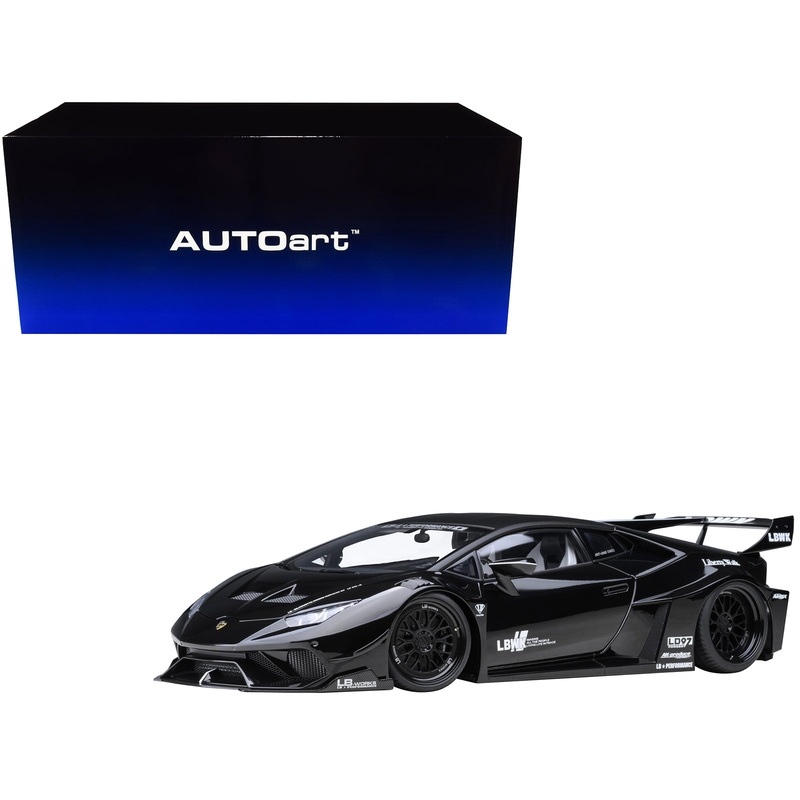 Lamborghini Huracan GT “LB-Silhouette Works” Black 1/18 Model Car by Autoart
