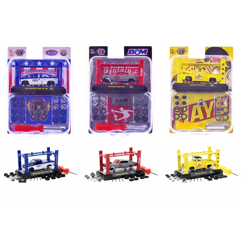 Model Kit 3 piece Car Set Release 75 Limited Edition to 10000 pieces Worldwide 1/64 Diecast Model Cars by M2 Machines