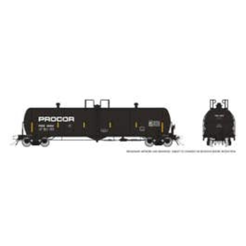 Rapido 135026A HO Procor 20K gal Tank Car: PROX – Late Repaint: Single Car