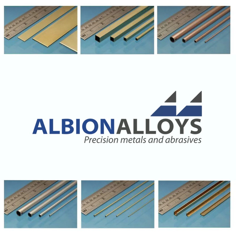 Albion Alloys – Brass Tube 4.0 x 3.1mm (3pc)