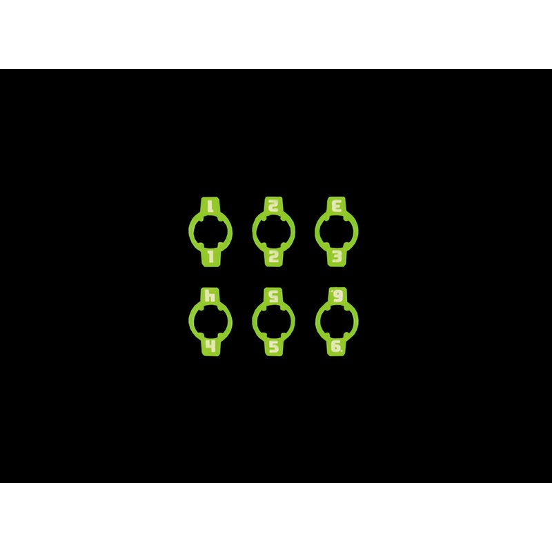 Micro Art Studio – Space Fighter ID Markers Medium/Large Green (6pc) P00244