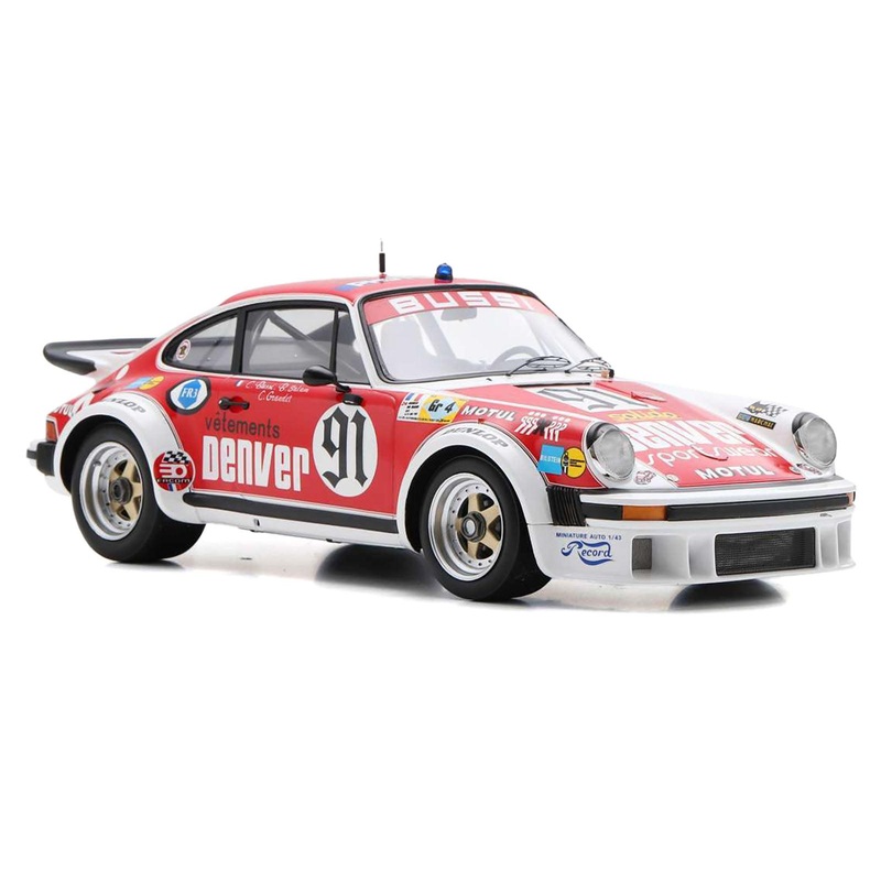 Porsche 934 #91 Christian Bussi – Bernard Salam – Cyril Grandet “ASA Cachia” “24 Hours of Le Mans” (1980) with Acrylic Display Case 1/18 Model Car by Spark