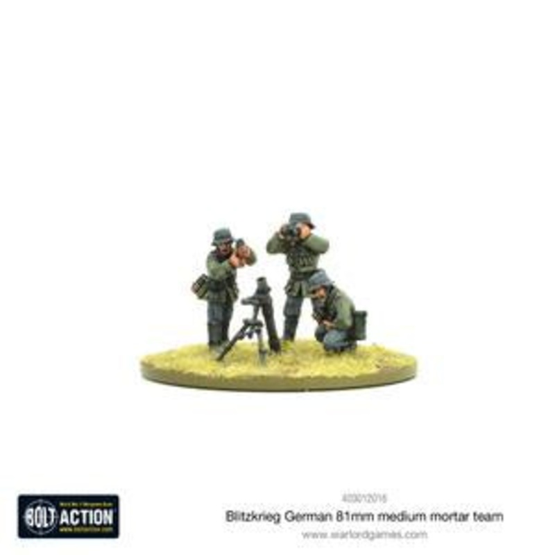Warlord – Bolt Action  Blitzkrieg German Medium Mortar Team (1939-42) (Revised)