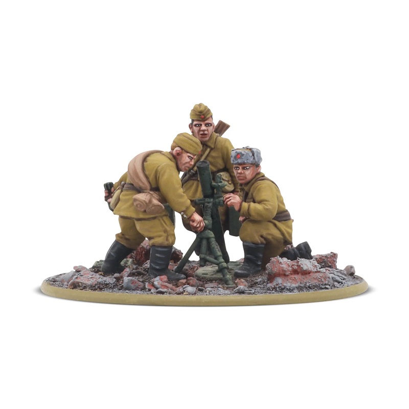 Warlord – Bolt Action: Soviet Army Medium Mortar Team (Metal)