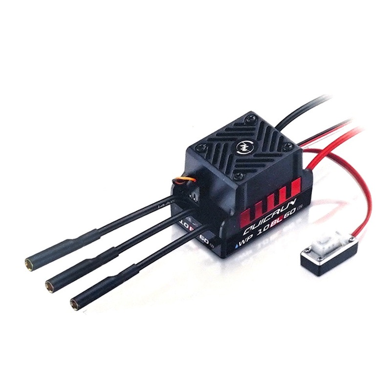 Hobbywing – 1/10 QuicRun WP-10BL60 G2 Brushless WaterProof 60A ESC For 1/10 RC Onroad Buggy