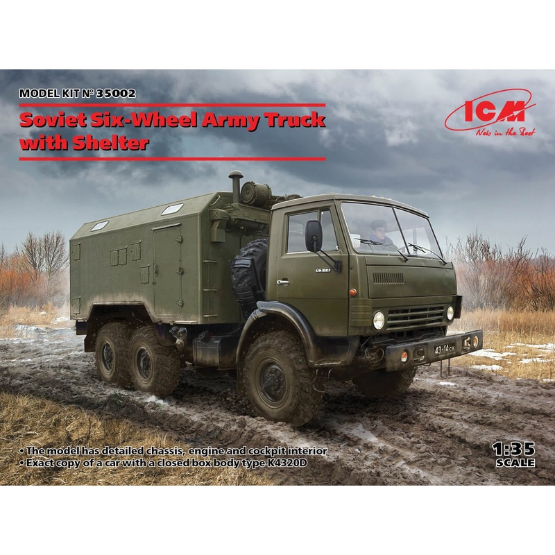 ICM – 1/35 Soviet Six-Wheel Army Truck With Shelter