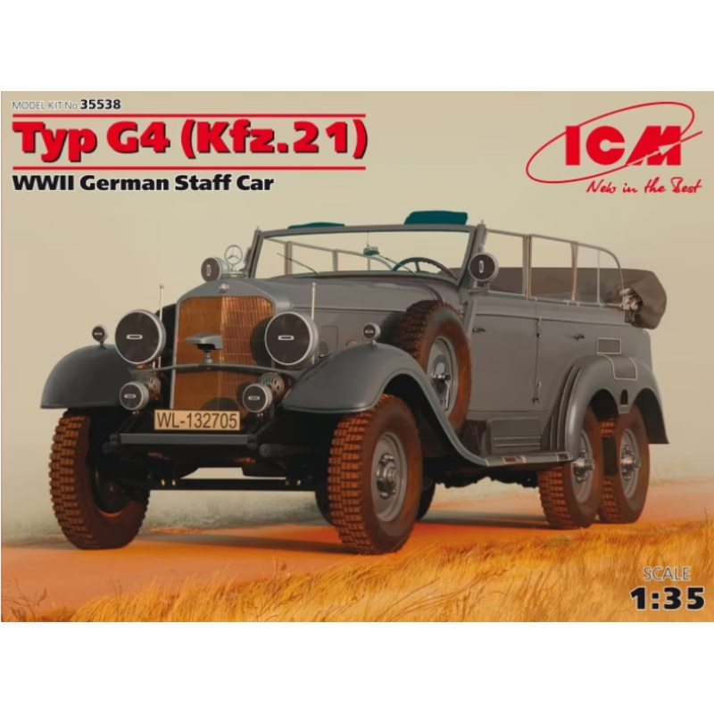 ICM – 1/35 Typ G4 Kfz 21 German Staff Car
