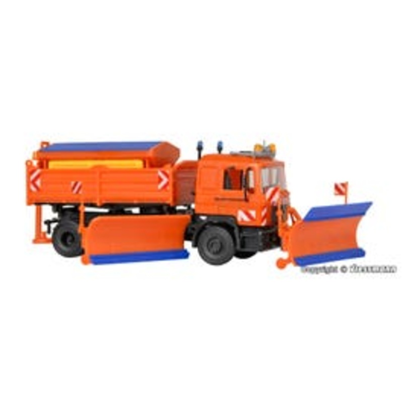Kibri 15219  HO MAN motorway snowplough truck with side plough kit