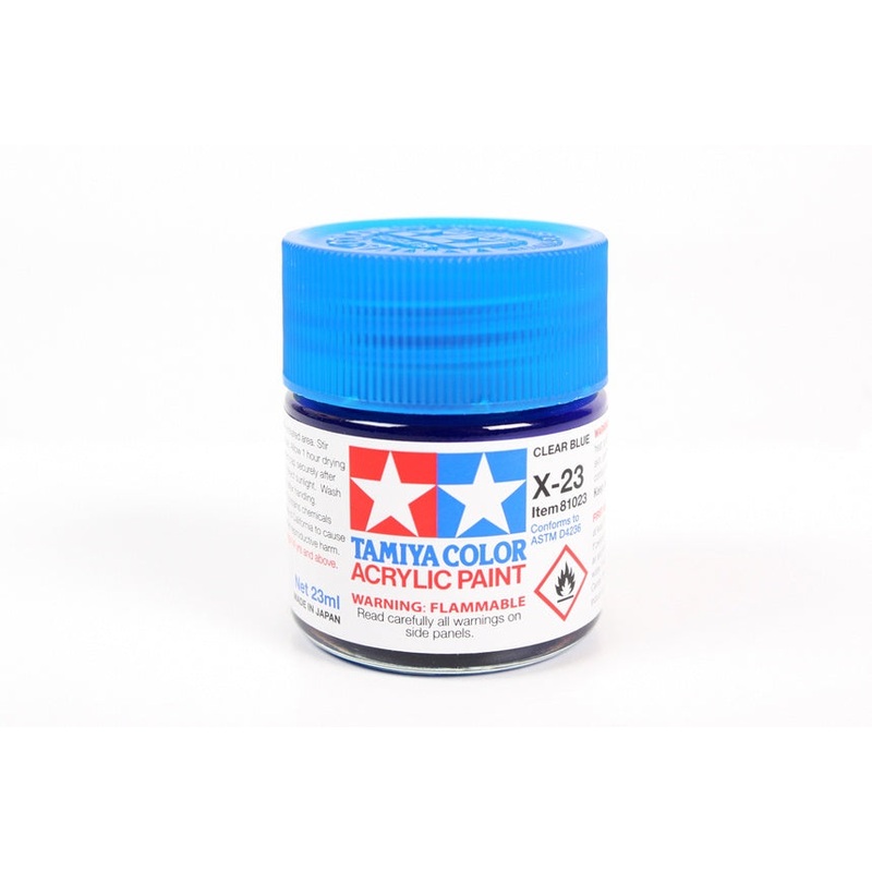Tamiya – X-23 Clear Blue Acrylic (23ml)