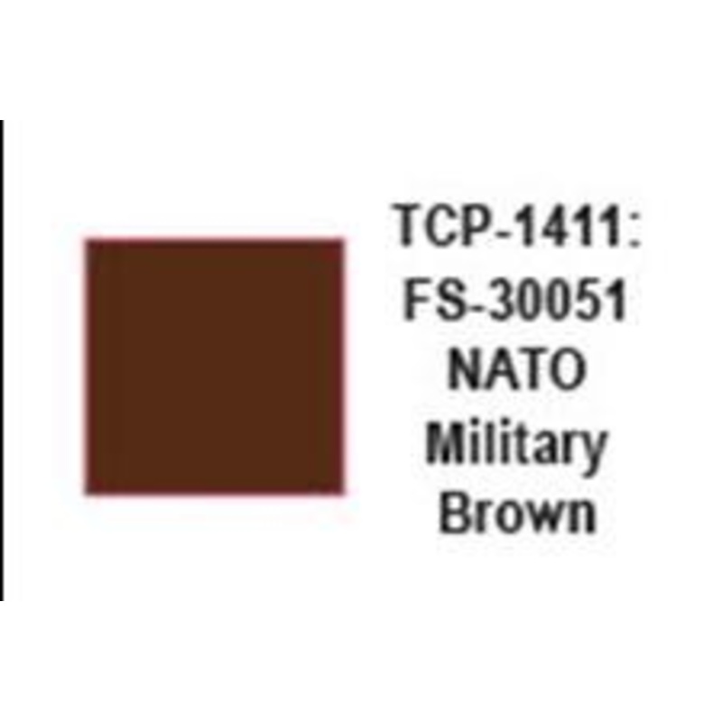 Tru Color TCP-1411, FS 30051, NATO, Military Brown Paint, 1 Ounce