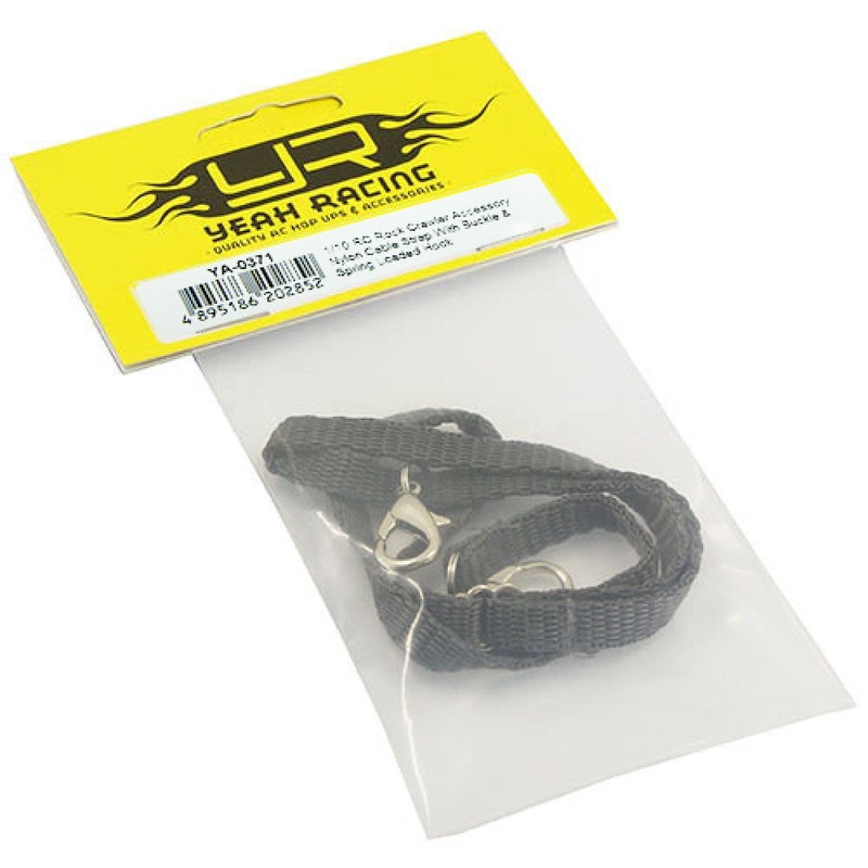 Yeah Racing – 1/10 Crawler Acc. Nylon Cable Strap w/ Buckle And Spring Loaded Hook