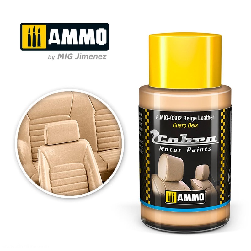 AMMO – 0302 Cobra Motor Beige Leather
