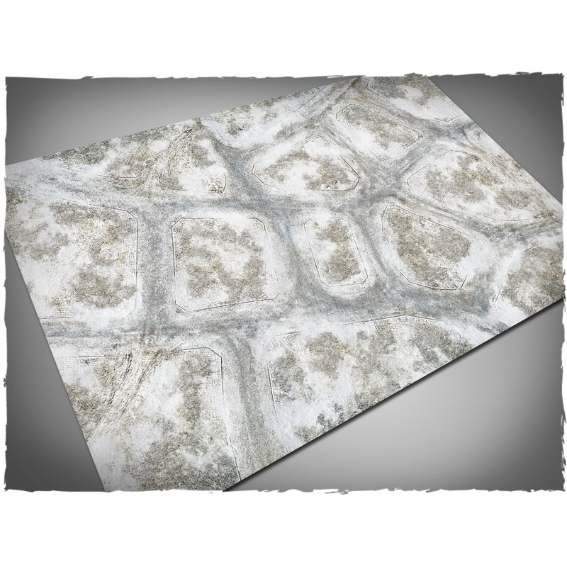 Deep-Cut Studio – Game Mat – Winter Town (Mousepad 4×4′)