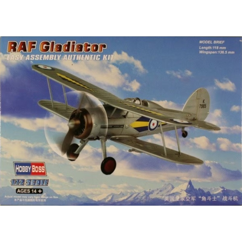 Hobby Boss – 1/72 RAF Gladiator (80289)